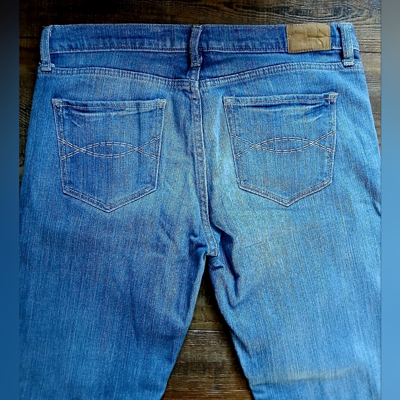 Abercrombie & Fitch Stretch Emma Blue Denim Vintage Y2K Bootcut Jeans Size 6 R - Picture 4 of 8